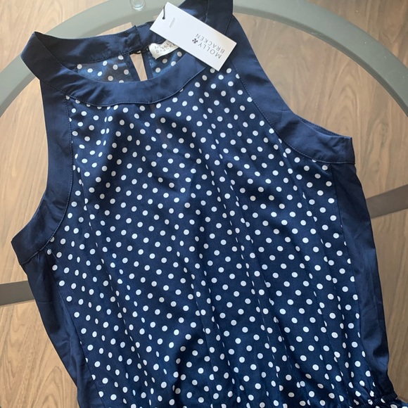 Navy blue and white romper - Picture 2 of 3